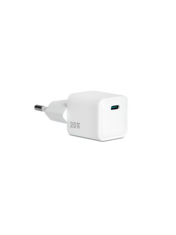 VULTECH CC-120PDCUGWH - CARICATORE UNIVERSALE 1 PORTA TYPE-C PD20 QC 3.0 GAN  20W - BIANCO DIMENSIONI COMPATTE