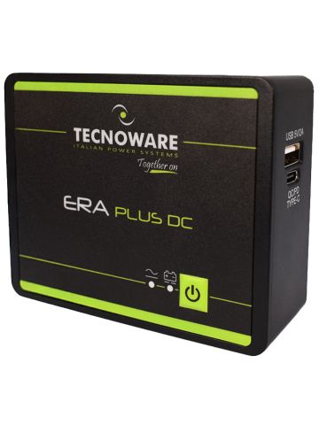 TECNOWARE UPS ERA PLUS DC (FGCERAPLDC253C) - UPS 25W USB-C - AUTONOMIA FINO A 240 MINUTI