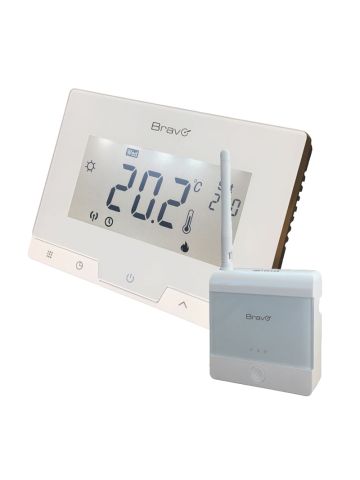 BRAVO GLAM WIRELESS (93003111) - CRONOTERMOSTATO DIGITALE WIRELESS - DISPLAY 3.78"" - PROGRAMMAZIONE AUTOMATICA O MANUALE