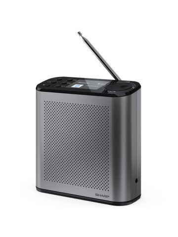 SHARP OSAKA DR-P530(GY) - RADIO DIGITALE PORTATILE - DAB/DAB+ - 2.4"""" SLIDE SHOW DISPLAY - BLUETOOTH 5.3 - STORM GREY