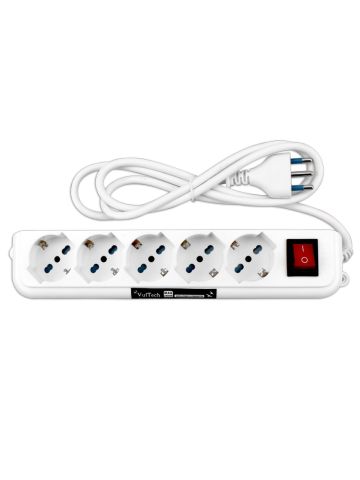 MULTIPRESA 5 POS. BIPASSO ON/OFF VULTECH