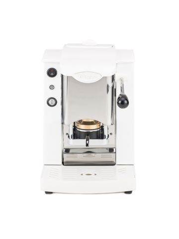 FABER SLOT INOX - MACCHINA PER CAFFE'' CON PRESSACIALDA IN OTTONE - TELAIO IN METALLO BIANCO E FRONTALE IN ACCIAIO