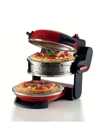 ARIETE FORNO PIZZA ROSSO (0927/00) -  2 PIASTRE IN PIETRA REFRATTARIA - 2 PIZZE CONTEMPORANEAMENTE - 5 LIVELLI COTTURA - 2300W