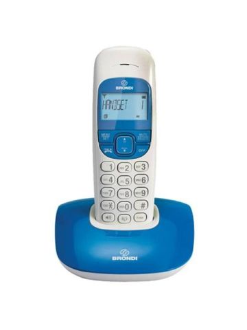 BRONDI NICE (BIANCO/BLU) - TELEFONO CORDLESS SINGOLO - VIVAVOCE