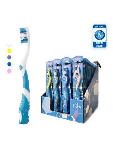 NAPOLI KST-K1NA48 - SET 48 SPAZZOLINI DA DENTI PER ADULTO (FANTASIE ASSORTITE)