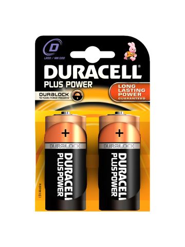 PILE DURACELL TORCIA D PLUS 100 2Pz