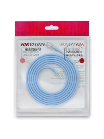 HIKVISION DS-1NP6ADL0-BL-5MT - CAVO LAN U/UTP  WITH 50U GOLD PLATED RJ45 PLUG - 5M - BLUE