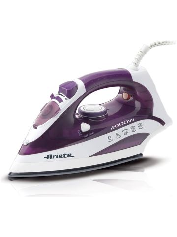 ARIETE STEAM IRON 2000 (6235) - FERRO DA STIRO - PIASTRA CERAMICA - COLPO VAPORE -2000W