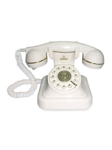 BRONDI VINTAGE 20 (BIANCO) - TELEFONO CORDED - DESIGN RETRO
