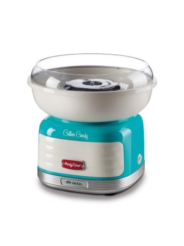 ARIETE COTTON CANDY CELESTE (PARTY TIME) (2973/01) - MACCHINA PER ZUCCHERO FILATO - DESIGN VINTAGE - 450W