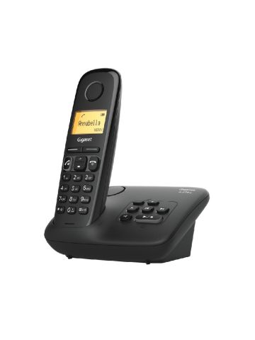 GIGASET A270A (NERO) - TELEFONO CORDLESS - FUNZIONE SVEGLIA - VIVAVOCE - SEGRETERIA