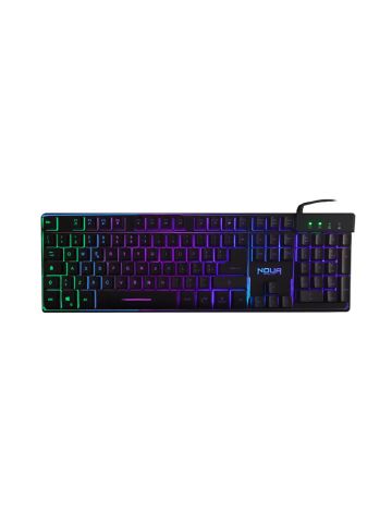 NOUA YELENA - TASTIERA GAMING A MEMBRANA - ILLUMINAZIONE RGB - 105 TASTI