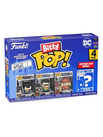 FUNKO POP BITTY POP 4-PACK (BATMAN + ROBIN + SCARECROW + MISTERY) (71311) - DC COMICS