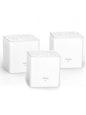 TENDA NOVA MW3 - MESH 3 NODI - DUAL BAND WI-FI AC1200 - MU-MIMO - COPERTURA 300 MQ