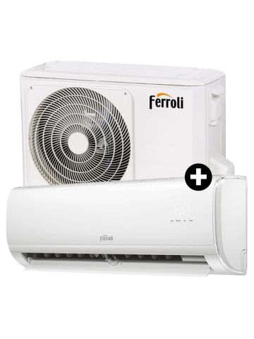 FERROLI GIADA S 12000 BTU (2CP001MF+2CP001IF) - CONDIZIONATORE 12000 BTU - INVERTER - GAS R32 - CONTROLLO WI-FI - CLASSE A+/A++
