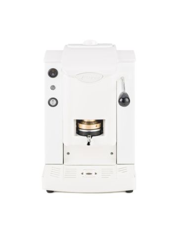 FABER SLOT PLAST BASIC  - MACCHINA PER CAFFE'' CON PRESSACIALDA IN OTTONE - TELAIO IN METALLO BIANCO E FRONTALE IN POLICARBONATO BIANCO