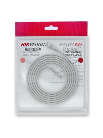 HIKVISION DS-1NP6ADL0-GR-3MT - CAVO LAN U/UTP  WITH 50U GOLD PLATED RJ45 PLUG - 3M - GREY