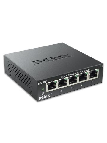 D-LINK DES-105 - DESKTOP SWITCH 5 PORTE FAST ETHERNET NON GESTITE