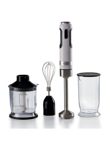 ARIETE MODERNA BIANCO (602/01) - FRULLATORE AD IMMERSIONE CON BICCHIERE, TRITATUTTO E FRUSTA - TASTO TURBO - 1000W